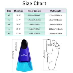 image-QUESHARK Silicone Diving Fins MM614 - 18 Colors