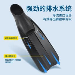 image-Swimming Fins Adult Free Diving Snorkeling Unisex