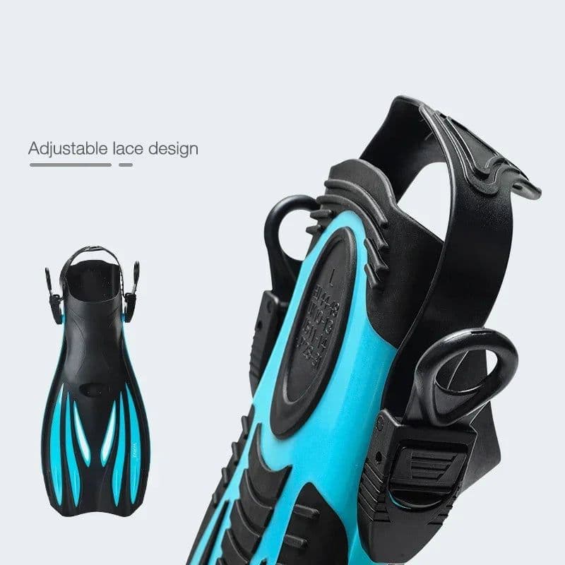 image-Swimming Fins Snorkel Diving Flippers Open Heel Adult