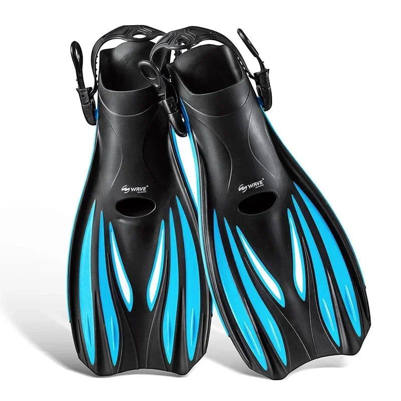 image-Swimming Fins Snorkel Diving Flippers Open Heel Adult