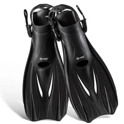 image-Swimming Fins Snorkel Diving Flippers Open Heel Adult