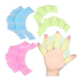 image-Silicone Swimming Hand Paddles Child Training