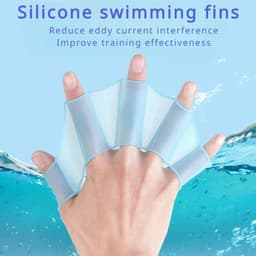 image-Silicone Swimming Hand Paddles Child Training