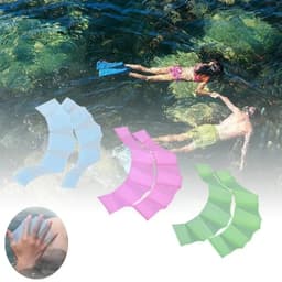 image-Silicone Swimming Hand Paddles Child Training