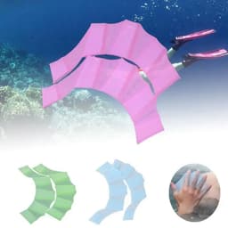 image-Silicone Swimming Hand Paddles Child Training