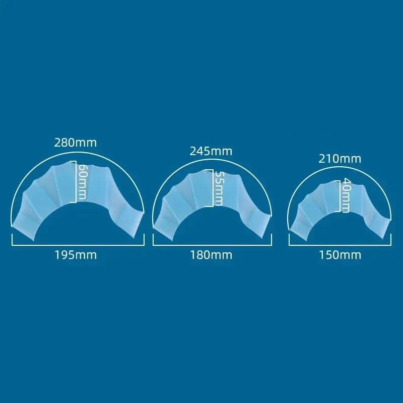 image-Silicone Swimming Hand Paddles Child Training