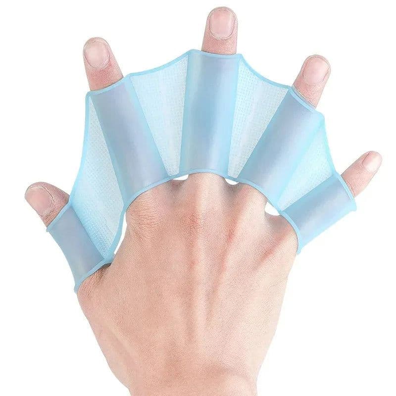 image-Silicone Swimming Hand Paddles Child Training