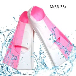 image-Silicone Swimming Fins Full Foot Adults Snorkeling Diving