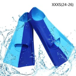 image-Silicone Swimming Fins Full Foot Adults Snorkeling Diving