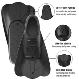 image-JoyMaySun Silicone Swimming Fins F02 Short Blade
