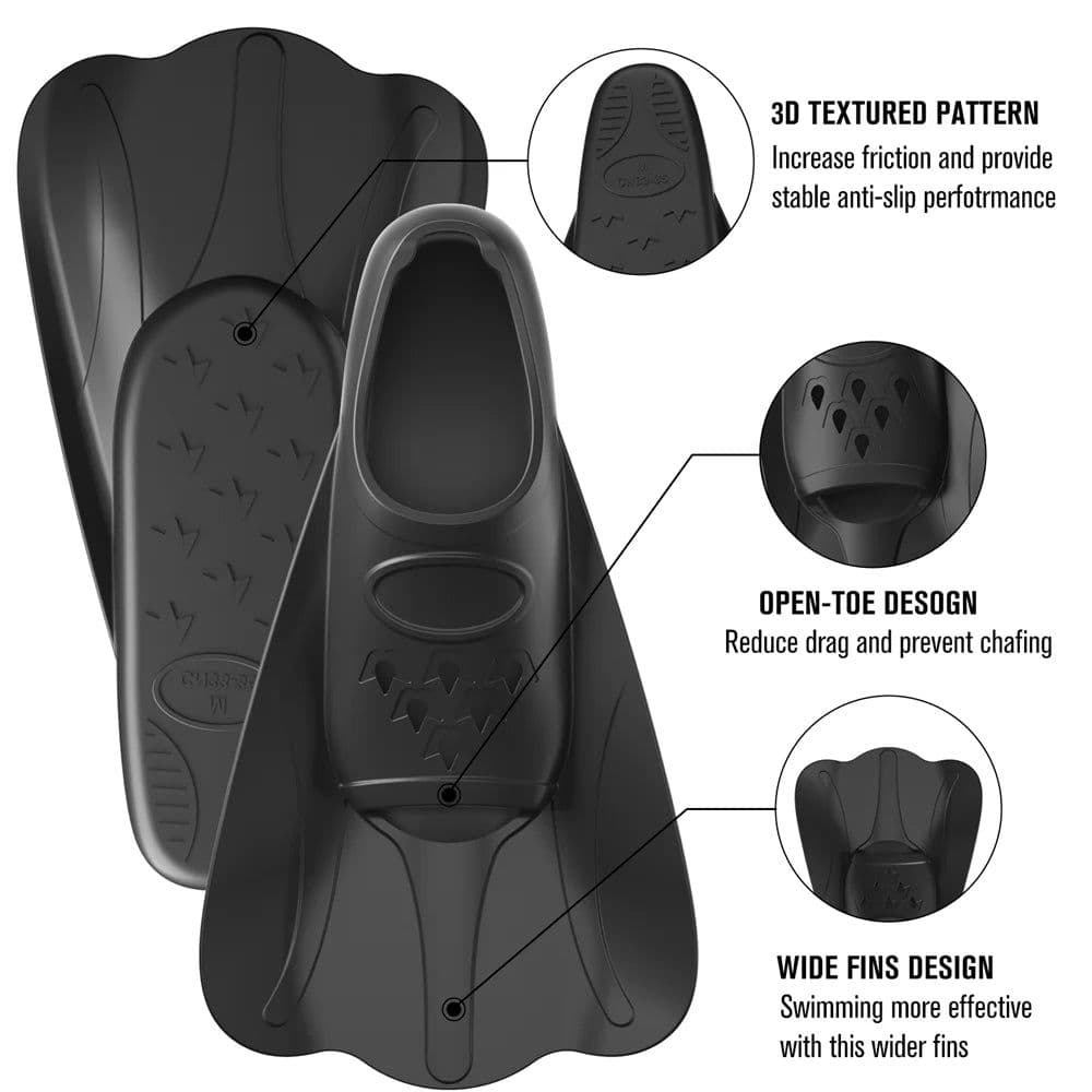 image-JoyMaySun Silicone Swimming Fins F02 Short Blade