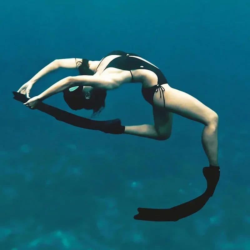 image-Free Diving Fins PP TPR Frog Shoes Swimming Flippers
