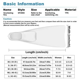 image-Adult Snorkeling Fins Webbed Diving Flippers Black White
