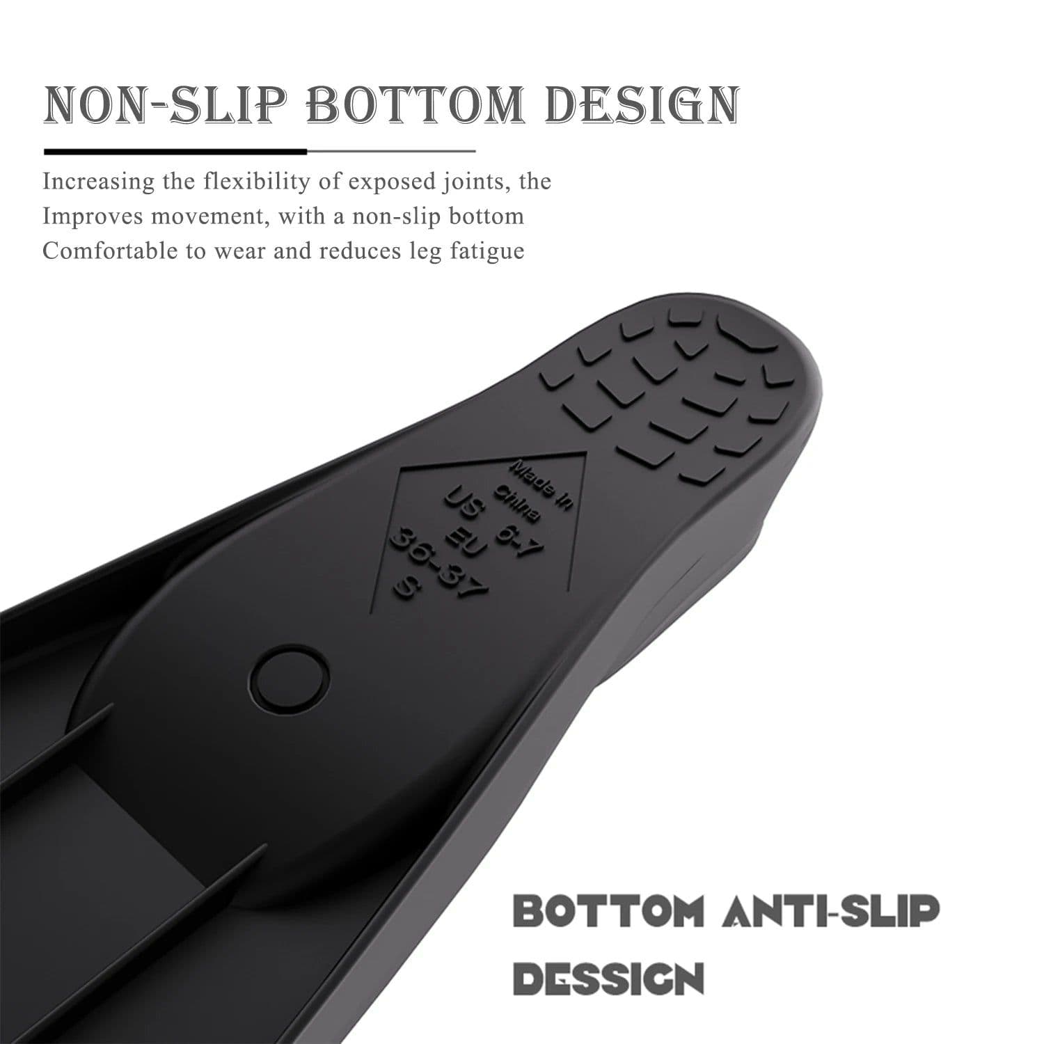 image-Adult Snorkeling Fins Webbed Diving Flippers Black White