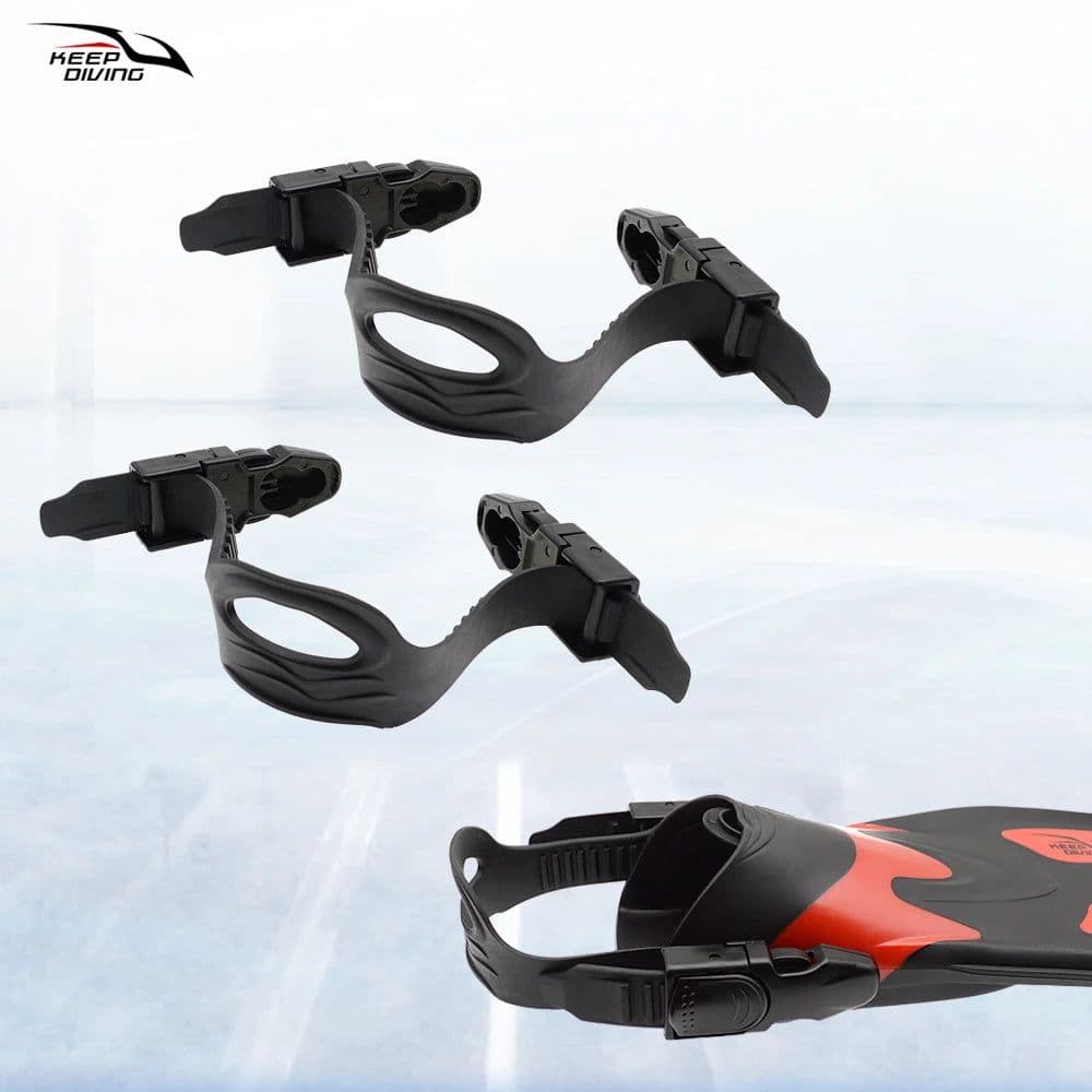 image-KEEP DIVING Adjustable Diving Fin Straps with Quick Release Buckles