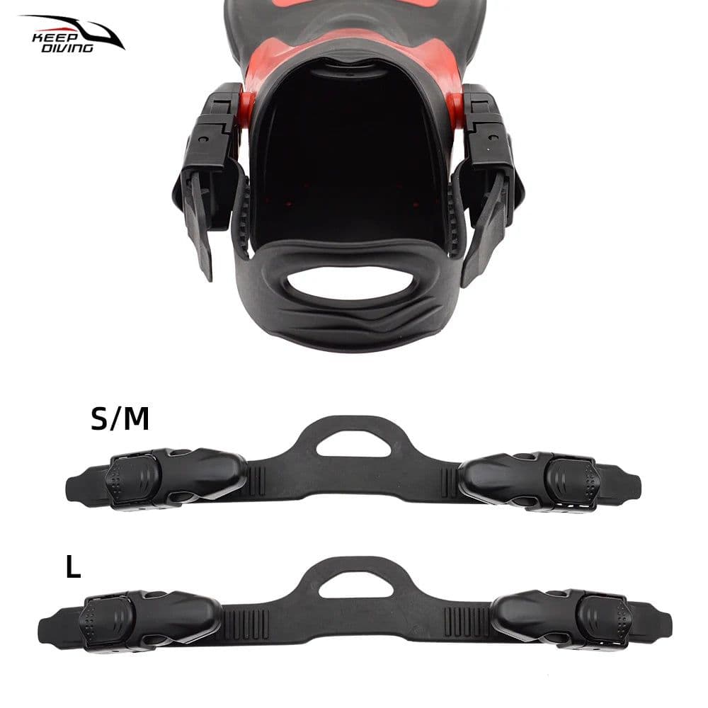 image-KEEP DIVING Adjustable Diving Fin Straps with Quick Release Buckles