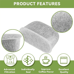 image-Water Filter Inserts 8-Pack for Ninja Luxe Cafe ES601