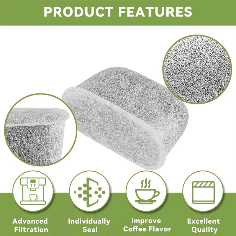 image-Water Filter Inserts 8-Pack for Ninja Luxe Cafe ES601