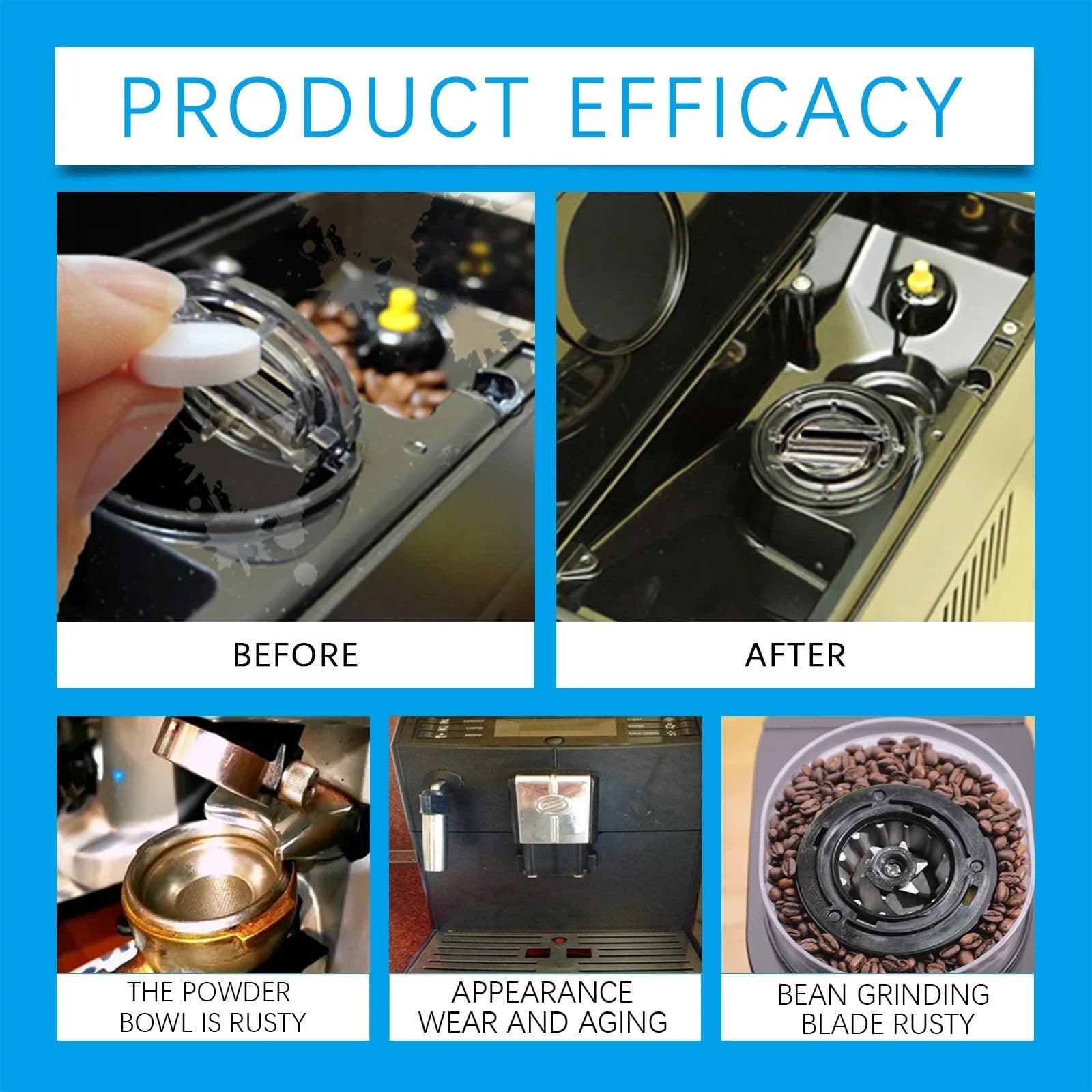 image-Jue Fish Coffee Machine Cleaner Tablet 100g