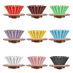 image-PEISIC Ceramic Pour Over Coffee Dripper Cone Filter Cup