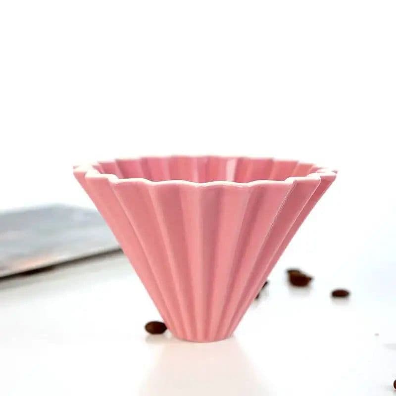 image-PEISIC Ceramic Pour Over Coffee Dripper Cone Filter Cup