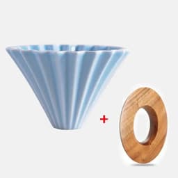 image-PEISIC Ceramic Pour Over Coffee Dripper Cone Filter Cup