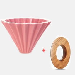 image-PEISIC Ceramic Pour Over Coffee Dripper Cone Filter Cup