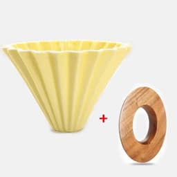 image-PEISIC Ceramic Pour Over Coffee Dripper Cone Filter Cup