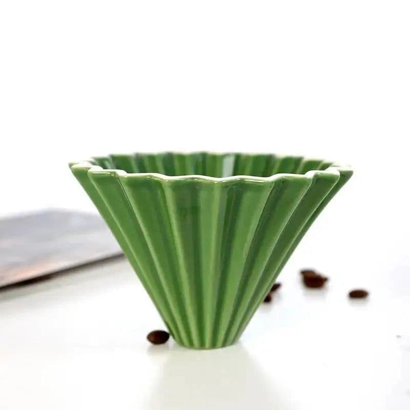 image-PEISIC Ceramic Pour Over Coffee Dripper Cone Filter Cup