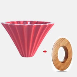 image-PEISIC Ceramic Pour Over Coffee Dripper Cone Filter Cup