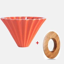image-PEISIC Ceramic Pour Over Coffee Dripper Cone Filter Cup