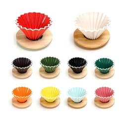 image-PEISIC Ceramic Pour Over Coffee Dripper Cone Filter Cup