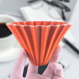 image-PEISIC Ceramic Pour Over Coffee Dripper Cone Filter Cup