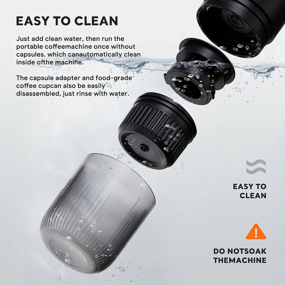 image-RECAFIM Portable Espresso Machine 19-Bar 7800mAh