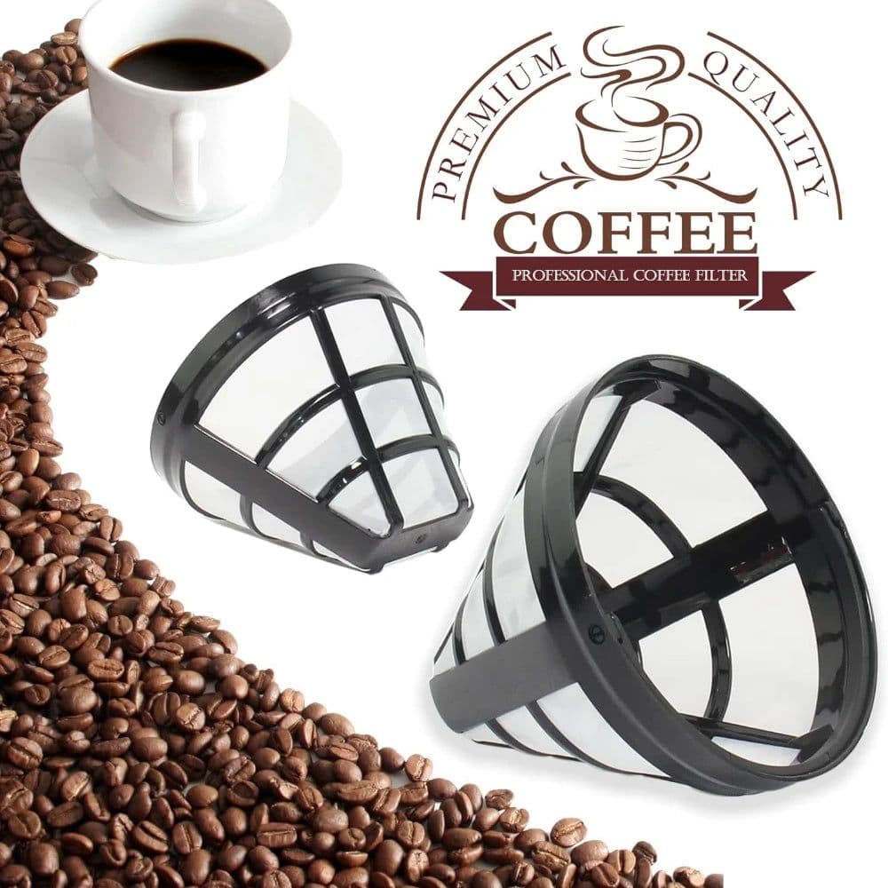 image-Reusable Nylon Coffee Filter Basket Cone