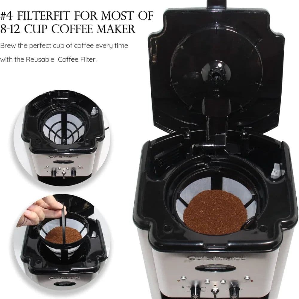 image-Reusable Nylon Coffee Filter Basket Cone
