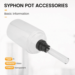 image-OQZEX Coffee Syphon Pot Accessories 3-Cup Glass