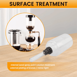 image-OQZEX Coffee Syphon Pot Accessories 3-Cup Glass