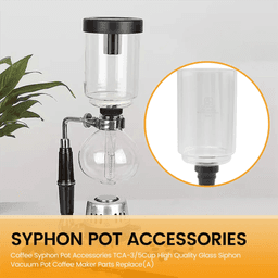 image-OQZEX Coffee Syphon Pot Accessories 3-Cup Glass