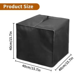 image-Espresso Machine Dust Cover 40cm Polyester Black