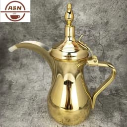 image-Golden Arabic Coffee Pot 500/700ML Stainless Steel