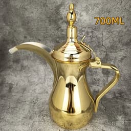 image-Golden Arabic Coffee Pot 500/700ML Stainless Steel