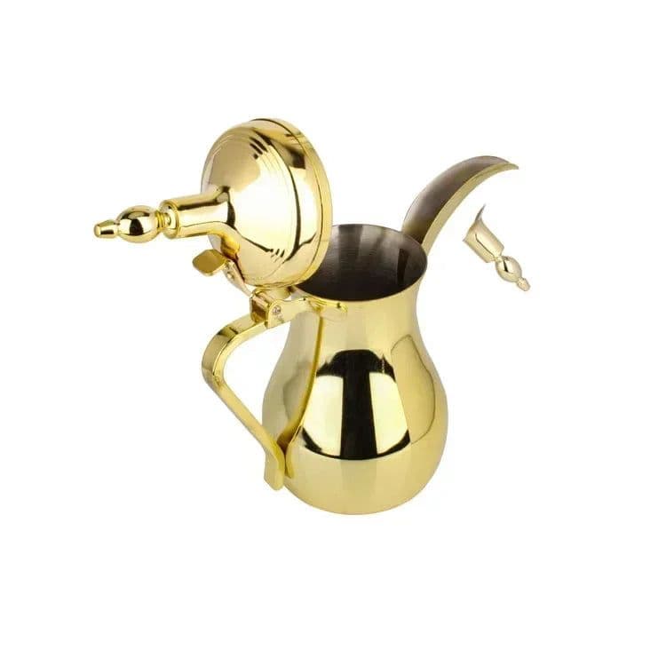 image-Golden Arabic Coffee Pot 500/700ML Stainless Steel