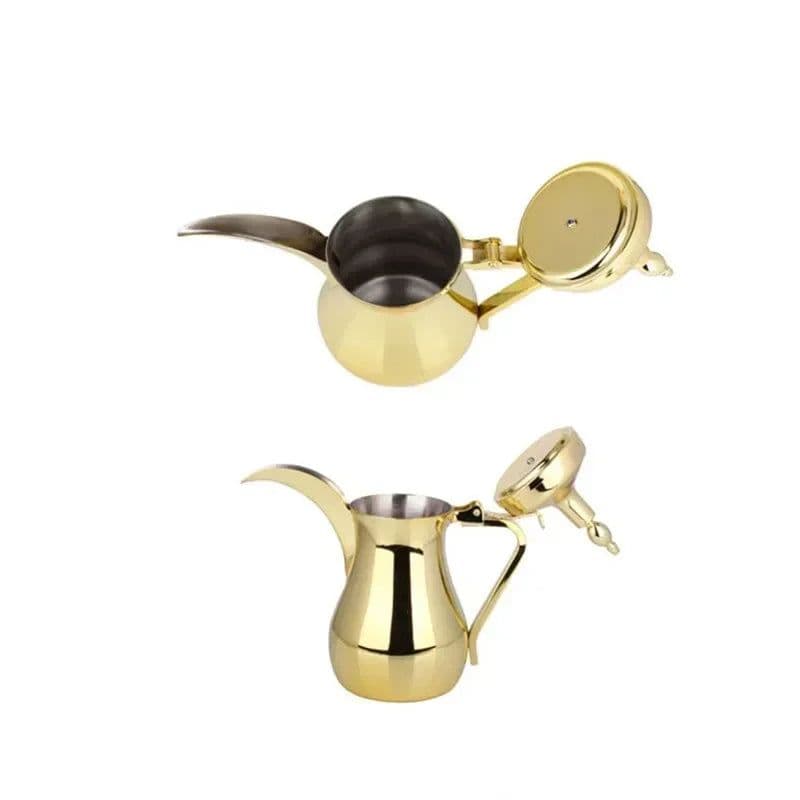image-Golden Arabic Coffee Pot 500/700ML Stainless Steel