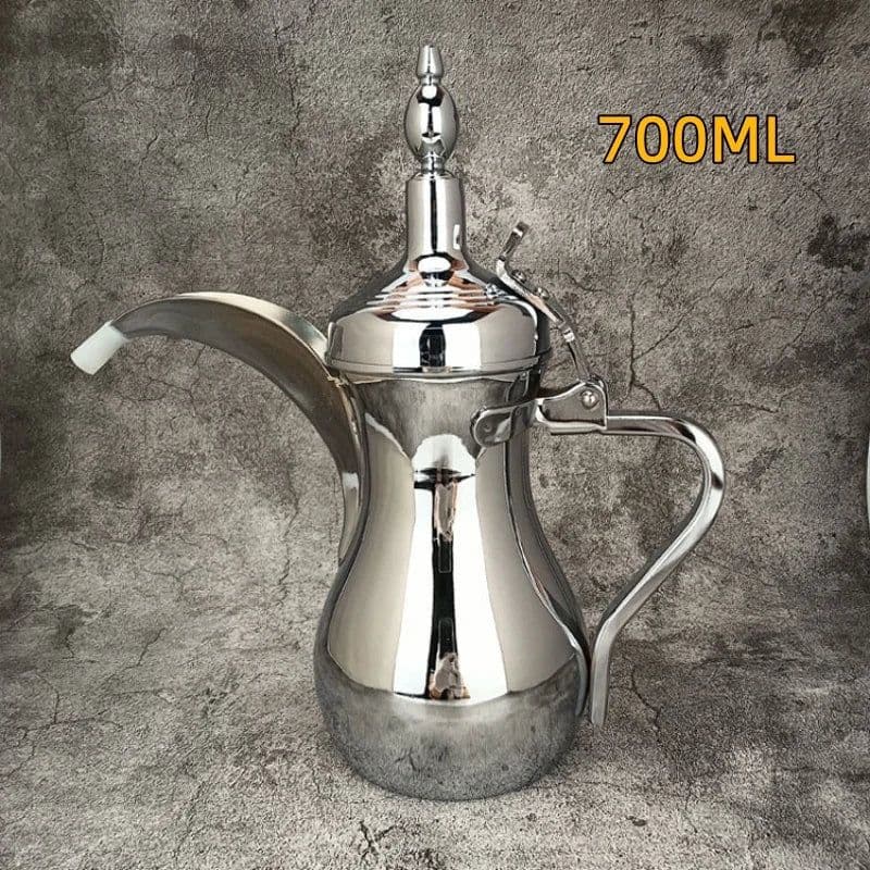 image-Golden Arabic Coffee Pot 500/700ML Stainless Steel