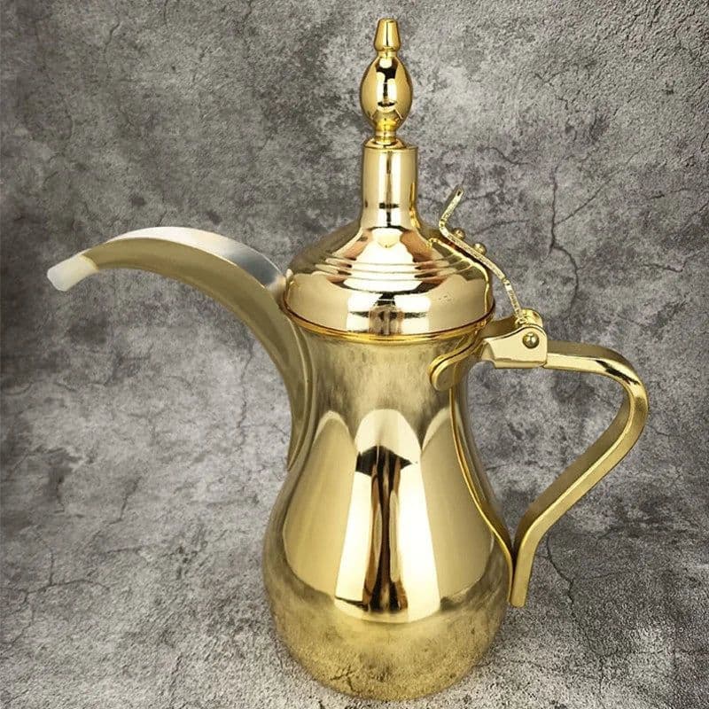 image-Golden Arabic Coffee Pot 500/700ML Stainless Steel