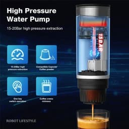 image-Robot Lifestyle RL08 Portable Coffee Maker 9000mAh