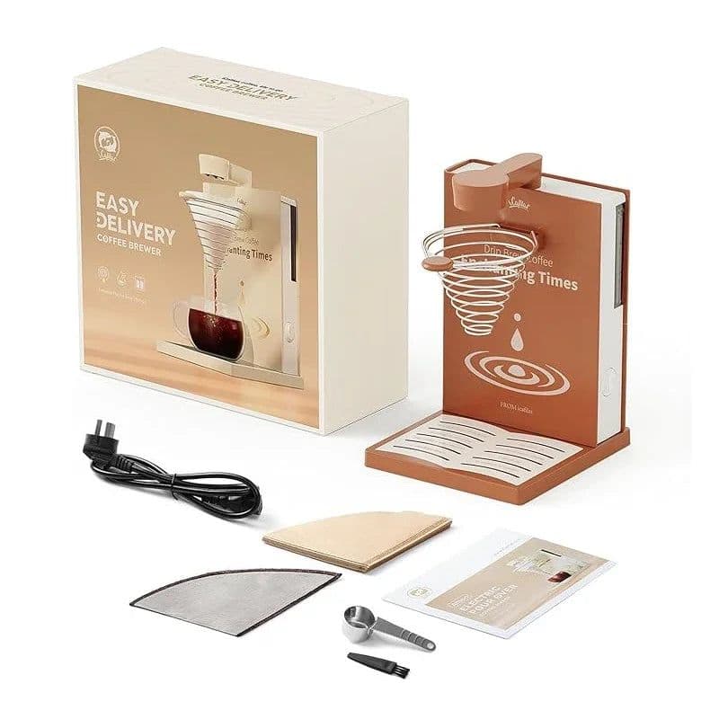 image-Foldable Electric Coffee Maker - Portable Travel Brew