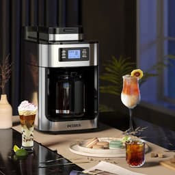 image-Petrus PE3200 Drip Coffee Maker 10-Cup Grinder
