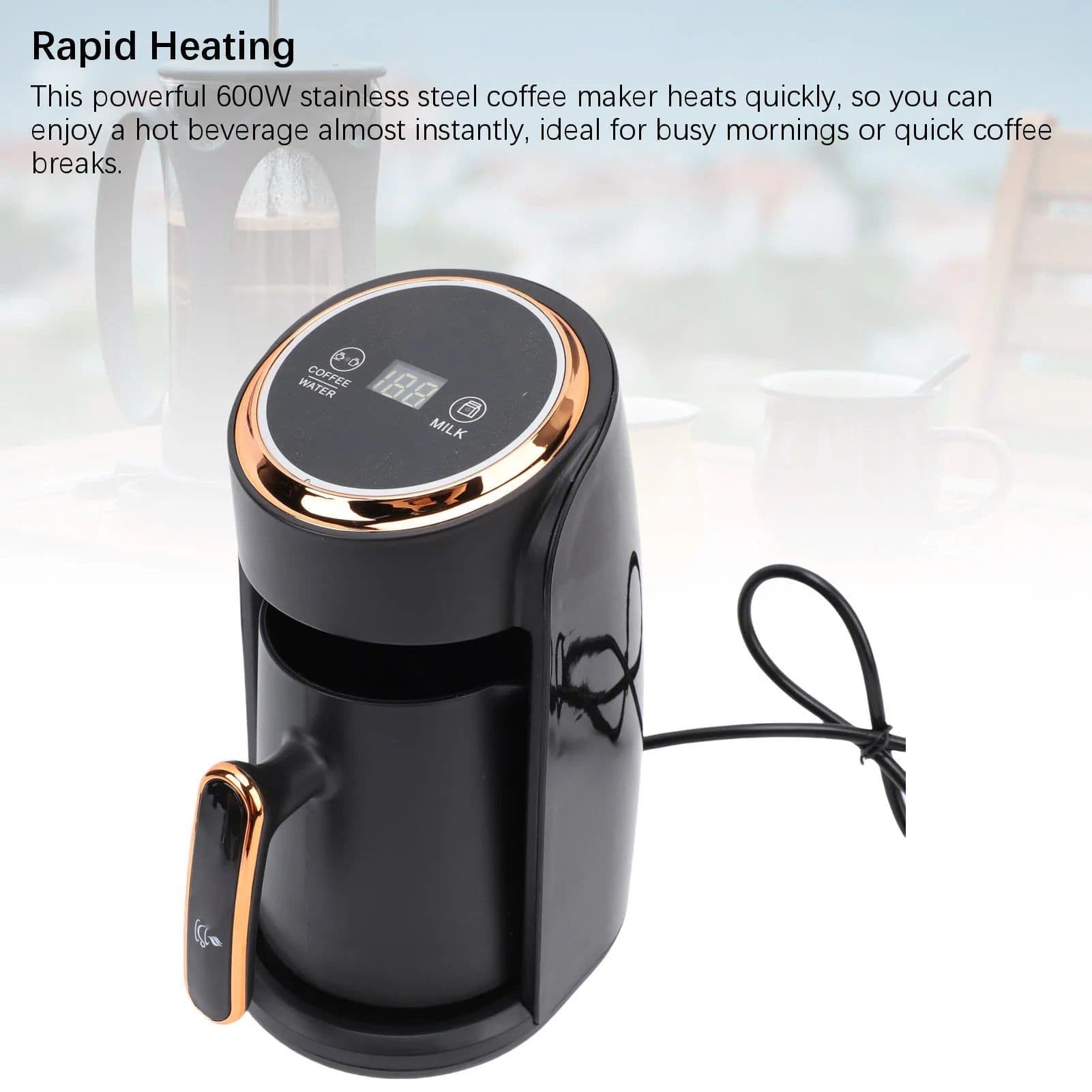 image-Homgeek Turkish Coffee Machine 600W 300ML